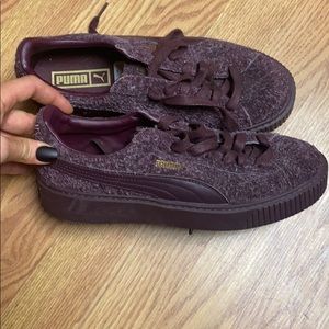 Puma sneakers purple platform